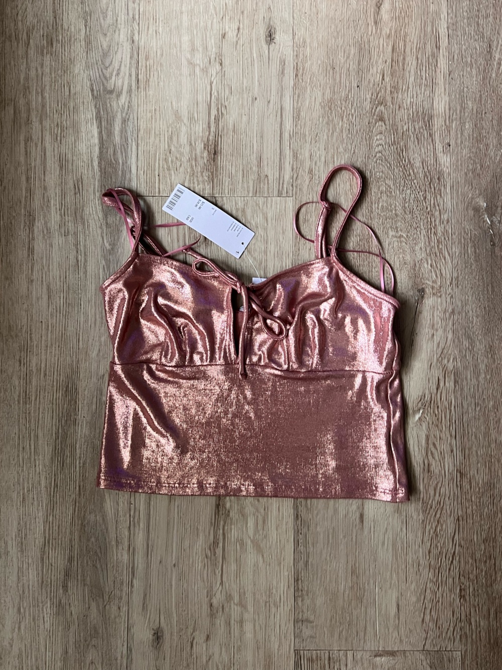 Urban outfitters pink sparkly top
